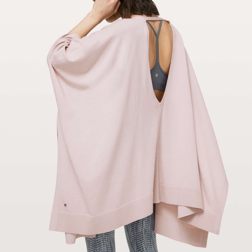 Never worn lululemon Free To Coast Wrap in Pink Bliss